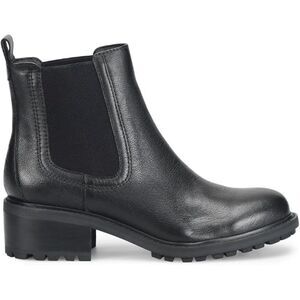 Sofft Martha Black Chelsea Boot Block Heel Womens 10